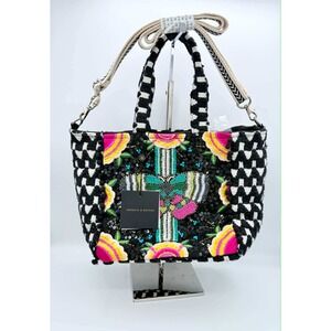 America & Beyond "Midnight Butterfly" Embellished Tote Bag NWT